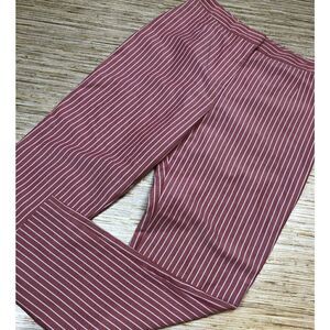 O-166 WAYF flat front cropped pants RED STRIPE size S *
